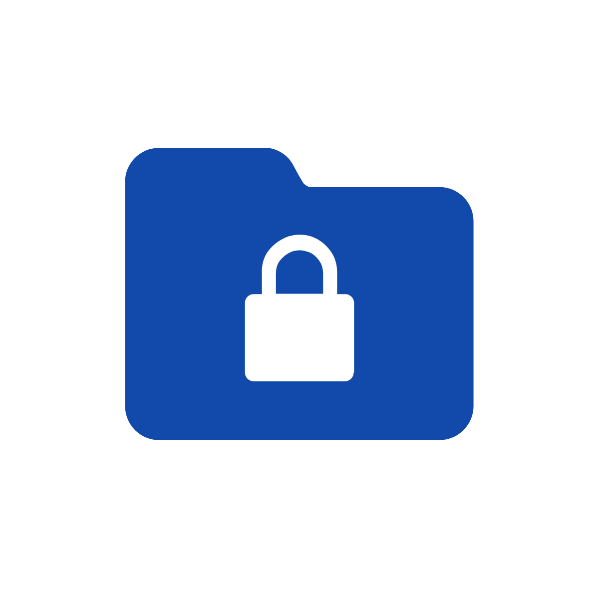 file folder with lock